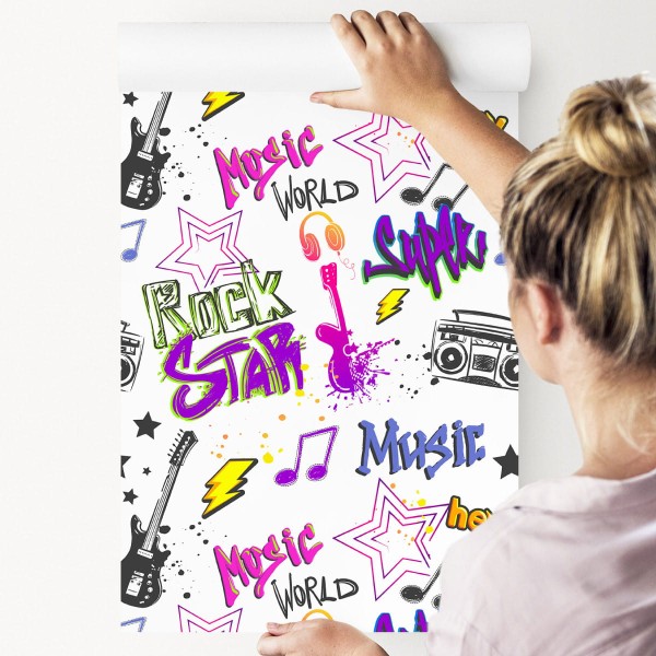Tapeta Muzyczne Graffiti