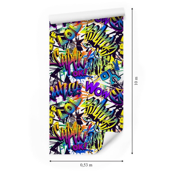 Tapeta Kolorowe Napisy Graffiti