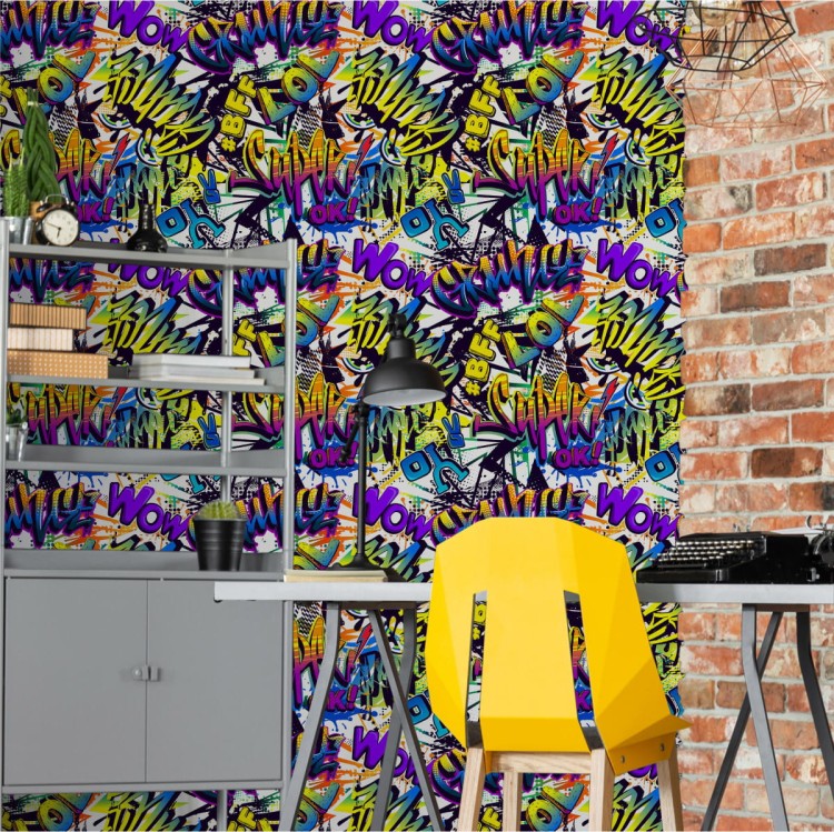 Tapeta Kolorowe Napisy Graffiti