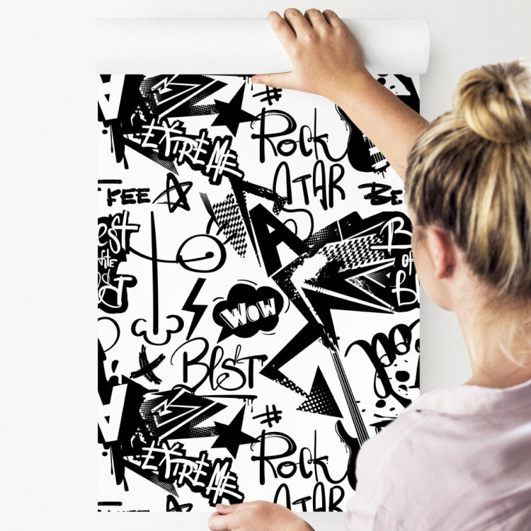 Tapeta Graffiti Z Gitarami