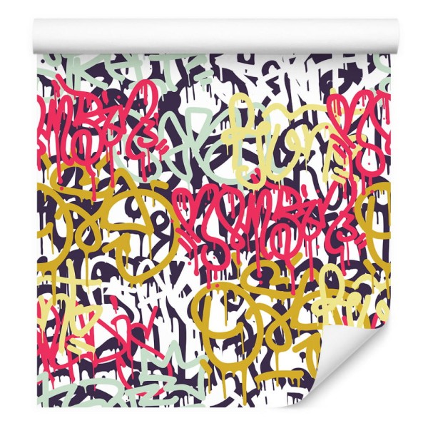 Tapeta Graffiti W Różnych Kolorach