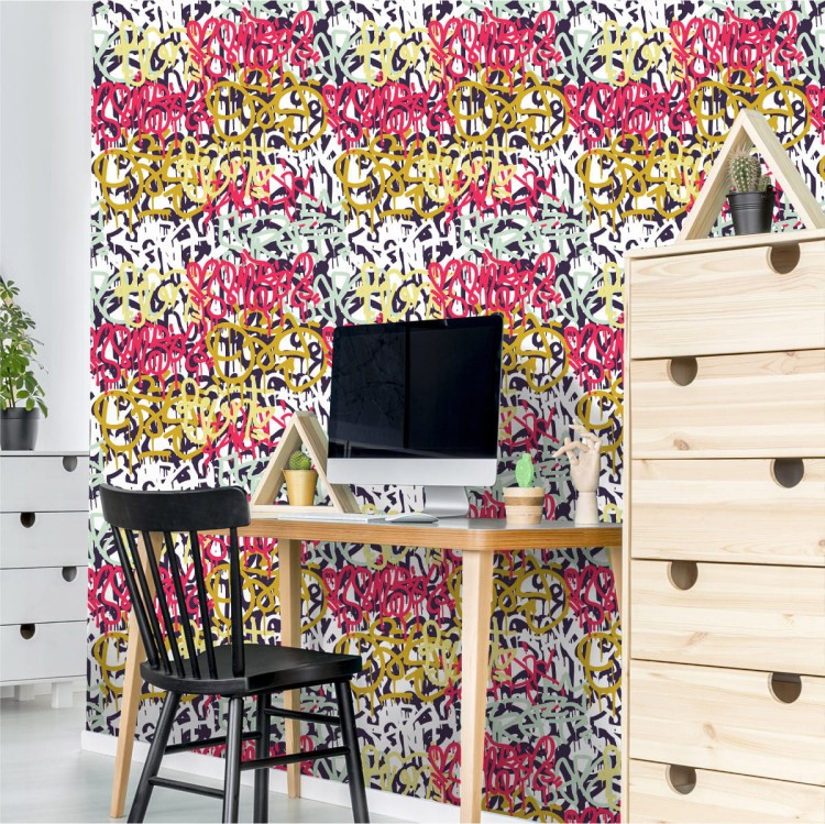 Tapeta Graffiti W Różnych Kolorach