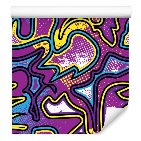 Tapeta Fioletowe Graffiti