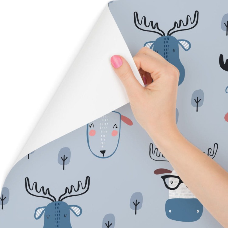 Tapeta Zwierzęta Leśne Styl Skandynawski