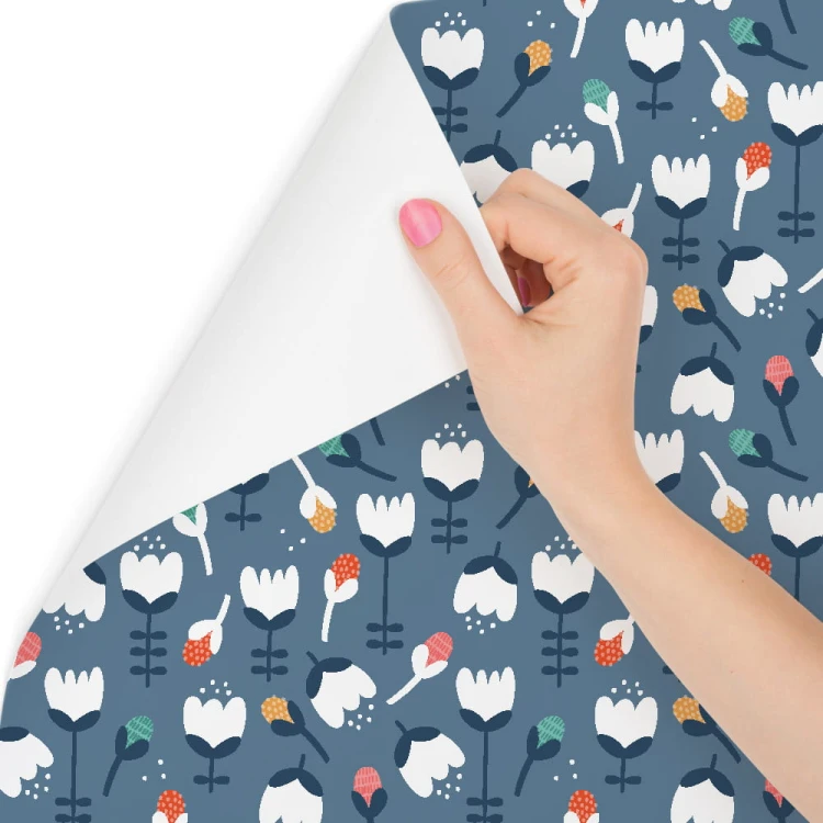 Tapeta Dla Dzieci, Kwiaty W Stylu Skandynawskim