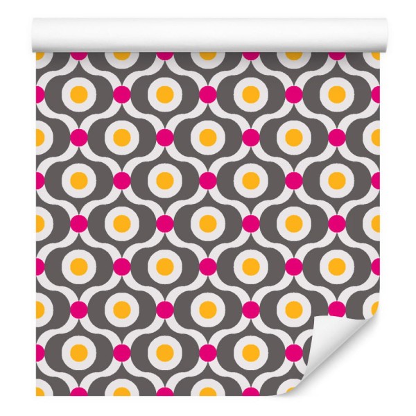 Tapeta Kolorowe Retro Wzory