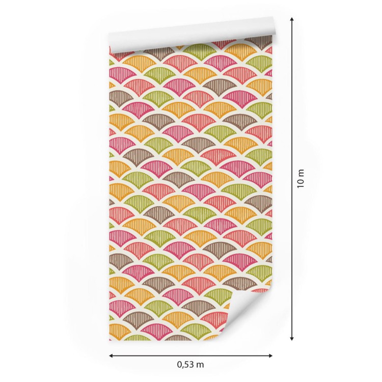 Tapeta Kolorowe Wzory Retro