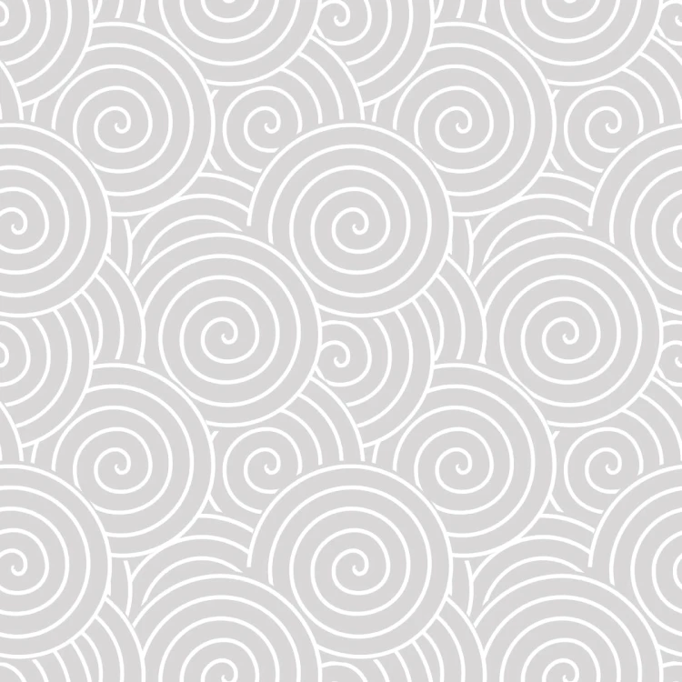 Tapeta Retro - Wirujące Szaro - Białe Spirale