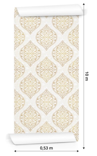 Tapeta Retro - Ornamenty W Stylu Wschodnim