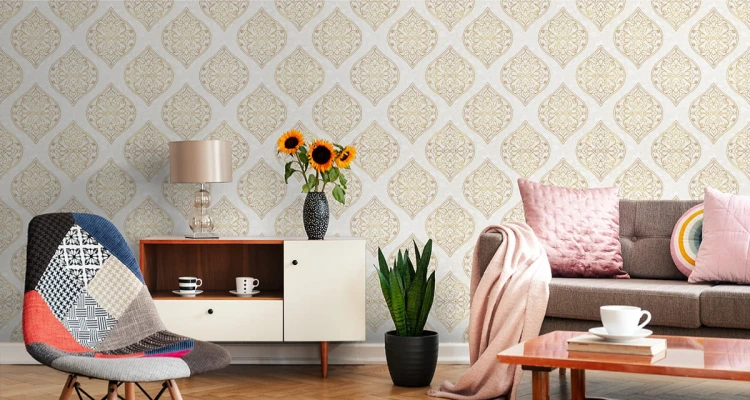 Tapeta Retro - Ornamenty W Stylu Wschodnim