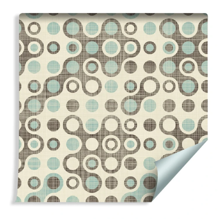 Tapeta Abstrakcyjne Koła W Stylu Retro