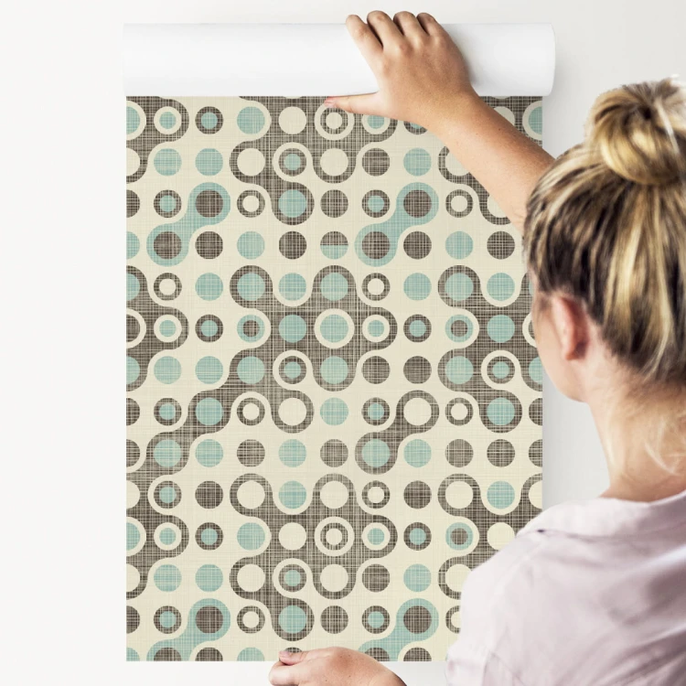 Tapeta Abstrakcyjne Koła W Stylu Retro