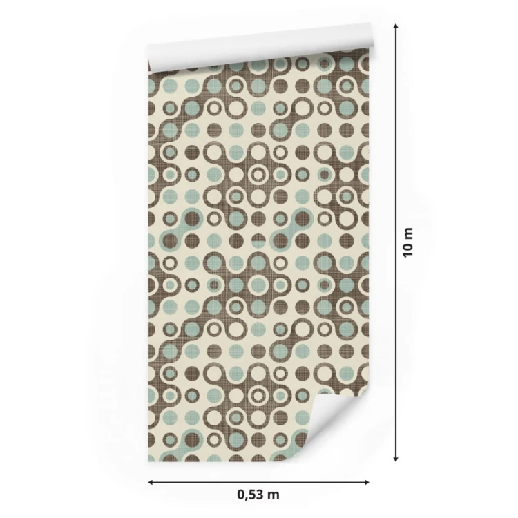 Tapeta Abstrakcyjne Koła W Stylu Retro