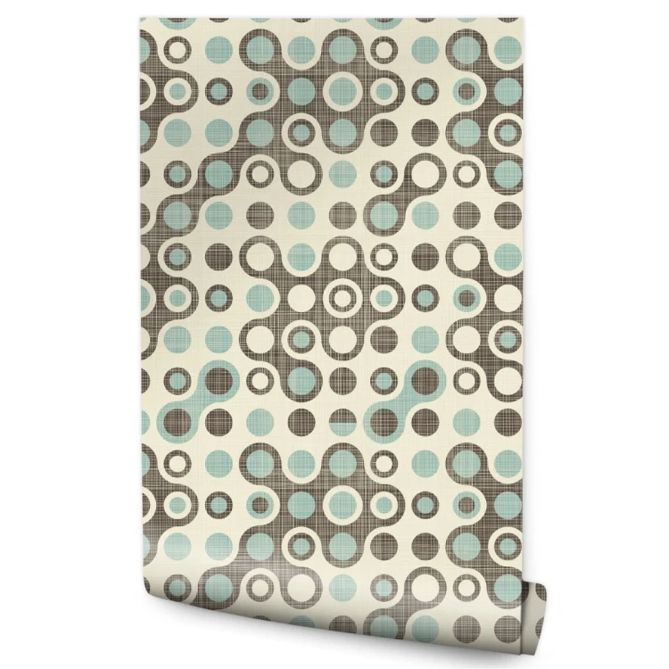 Tapeta Abstrakcyjne Koła W Stylu Retro