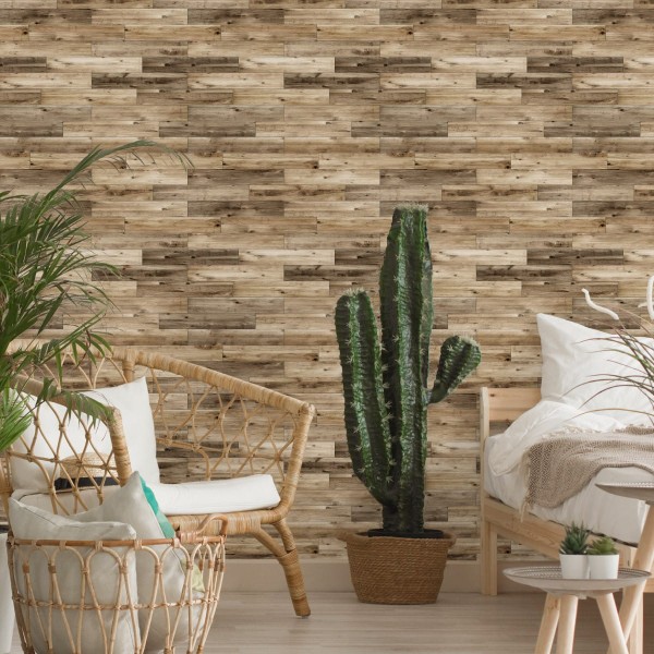 Tapeta Do Sypialni Deski Tekstura Drewno