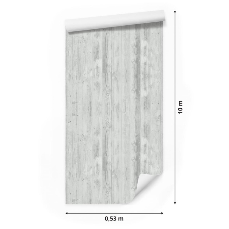 Tapeta Modne Jasne Pionowe Deski Drewniane