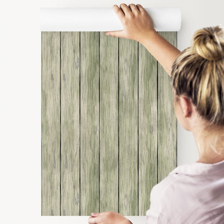 Tapeta Stylowe Pionowe Deski Drewniane