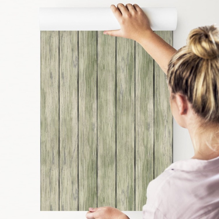 Tapeta Stylowe Pionowe Deski Drewniane