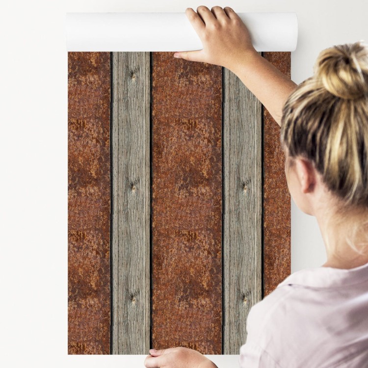 Tapeta Wzór Drewno Deski