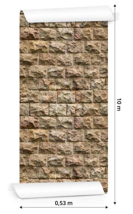 Tapeta Kamienny Mur - Efekt 3D