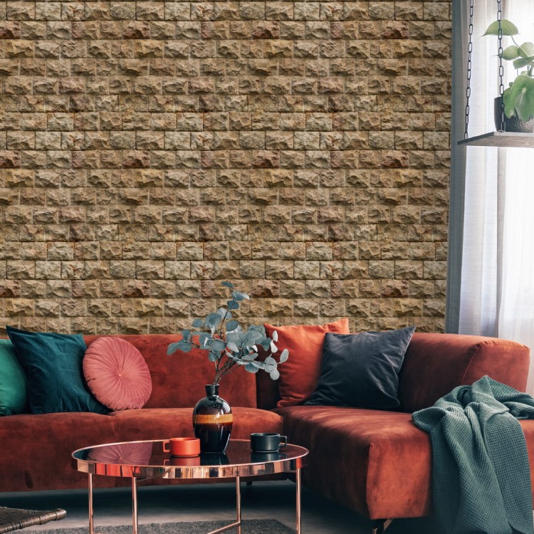 Tapeta Kamienny Mur - Efekt 3D