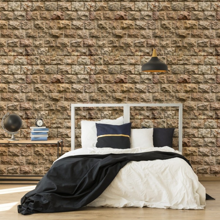Tapeta Kamienny Mur - Efekt 3D
