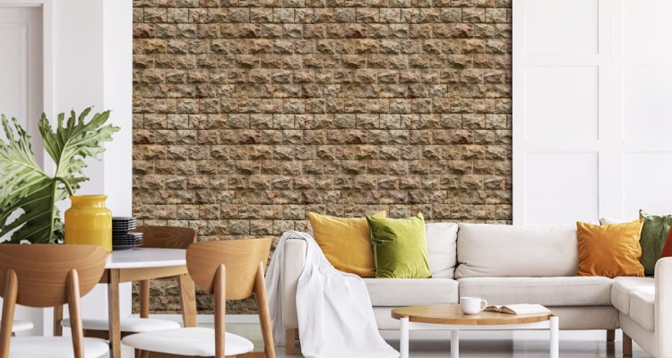 Tapeta Kamienny Mur - Efekt 3D