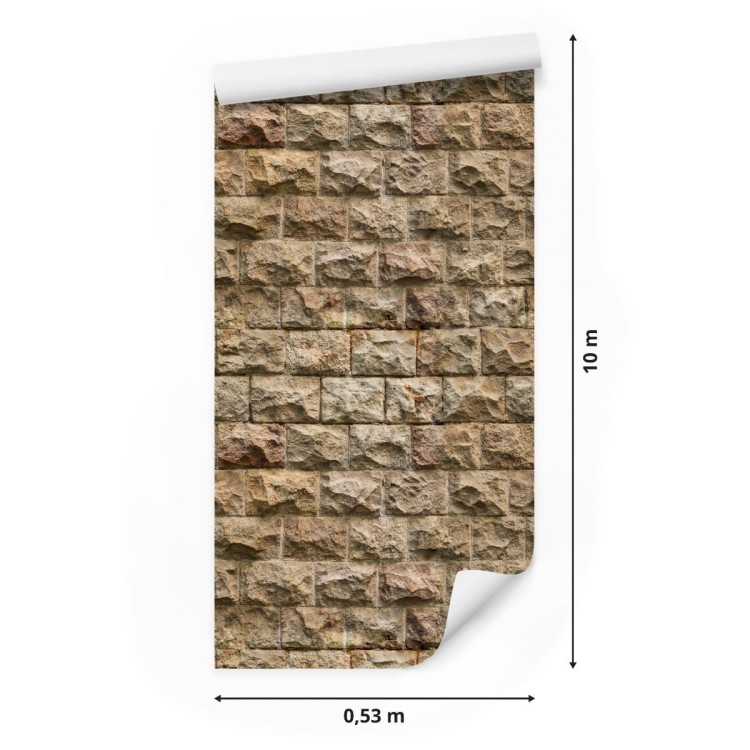 Tapeta Kamienny Mur - Efekt 3D