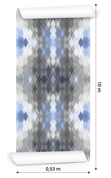 Tapeta Geometryczna - Wzór Argyle