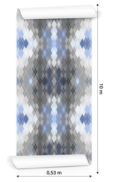 Tapeta Geometryczna - Wzór Argyle
