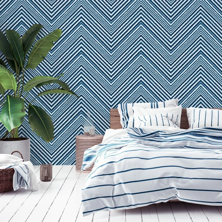 Tapeta Geometryczna - Retro Zygzaki