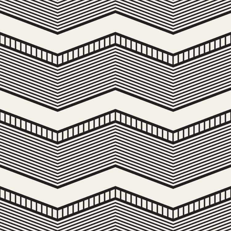 Tapeta Geometryczna - Retro Zygzaki
