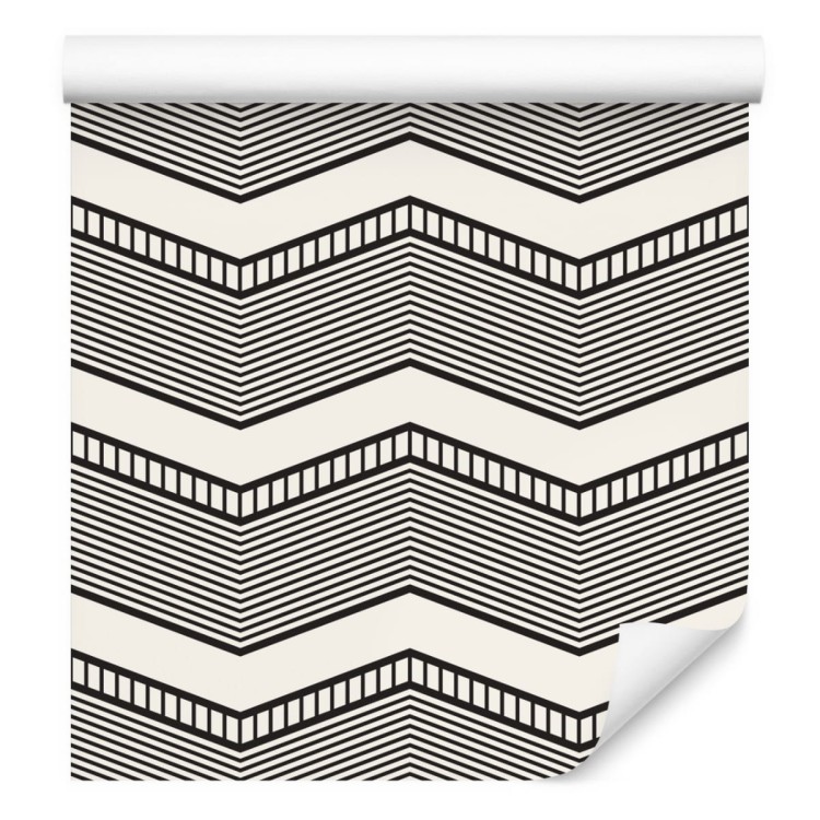Tapeta Geometryczna - Retro Zygzaki