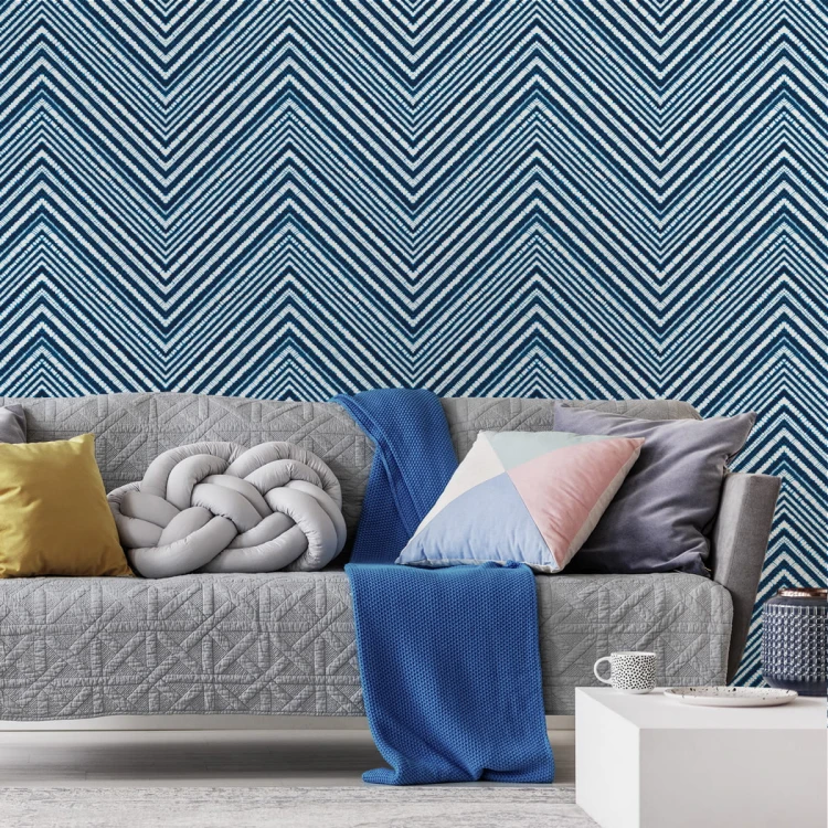 Tapeta Geometryczna - Retro Zygzaki