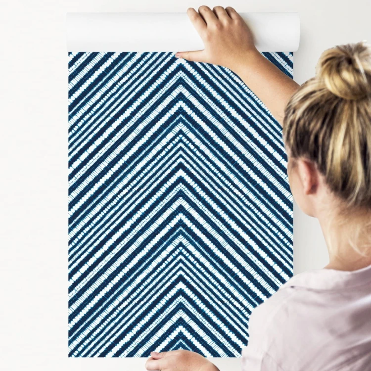 Tapeta Geometryczna - Retro Zygzaki