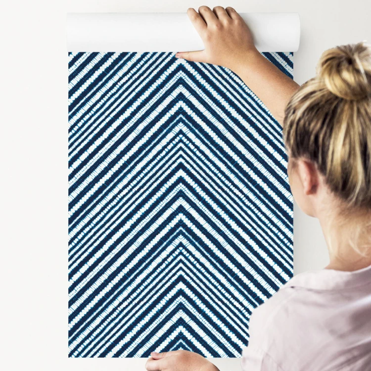 Tapeta Geometryczna - Retro Zygzaki