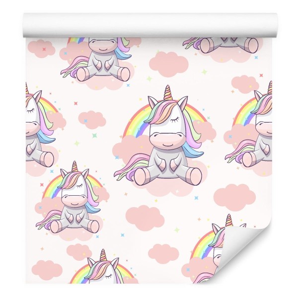 Tapeta Tęcza Kolorowe Gwiazdy