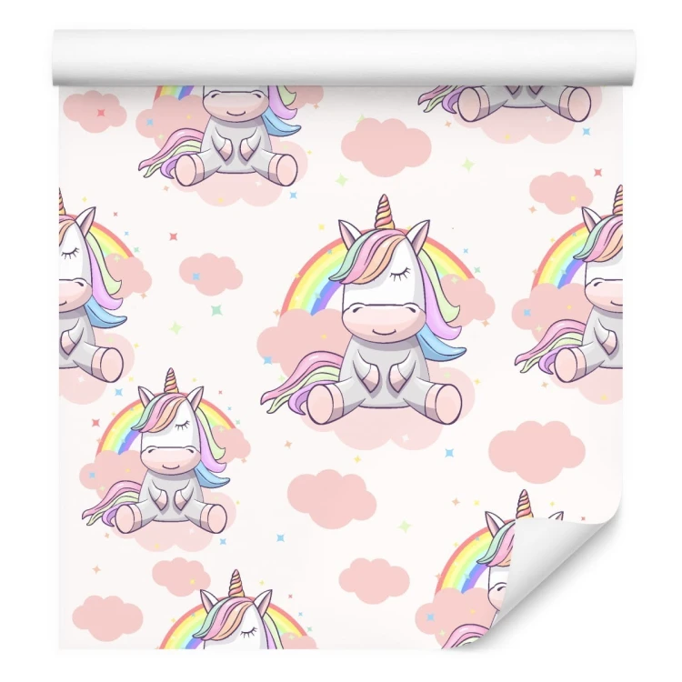 Tapeta Tęcza Kolorowe Gwiazdy