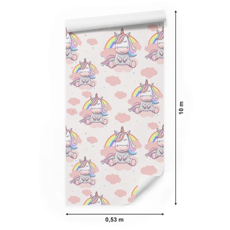 Tapeta Tęcza Kolorowe Gwiazdy