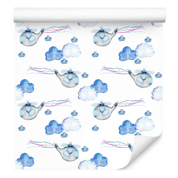 Tapeta Helikoptery Malowane Akwarelą