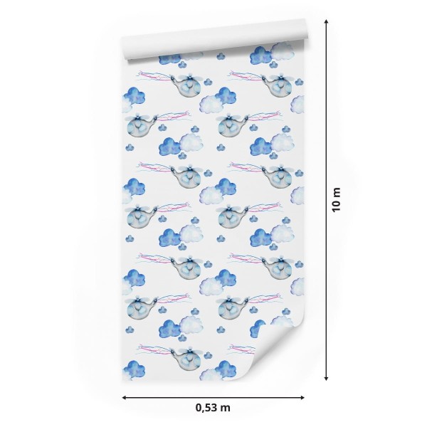 Tapeta Helikoptery Malowane Akwarelą