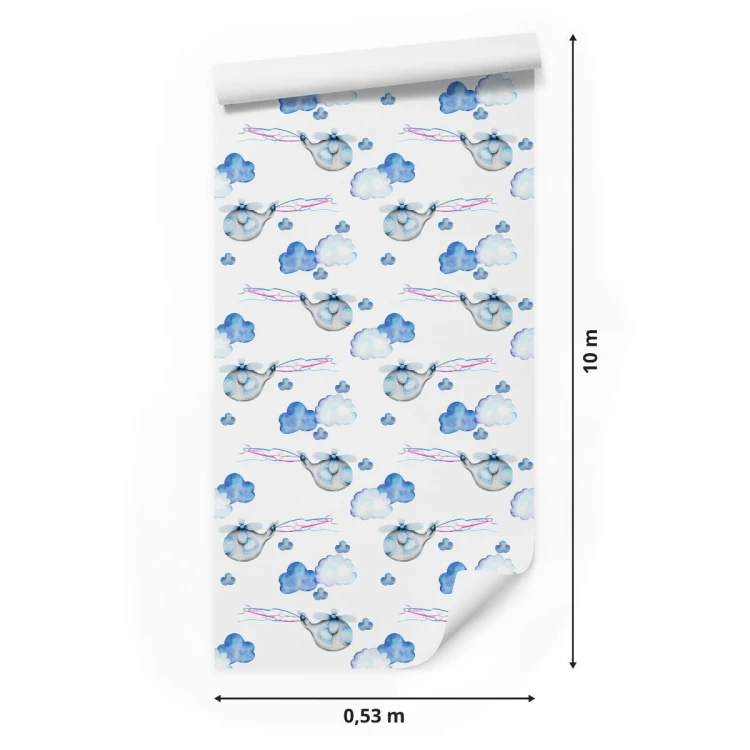 Tapeta Helikoptery Malowane Akwarelą