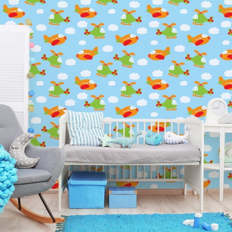 Tapeta Bajkowe Helikoptery I Samoloty