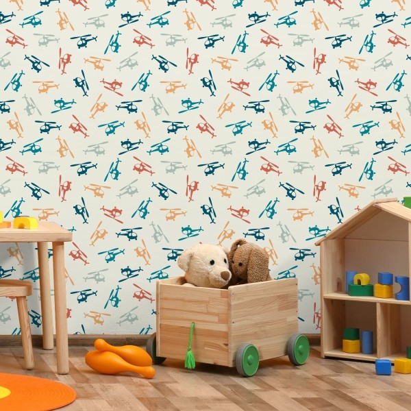 Tapeta Kolorowe Śmigłowce