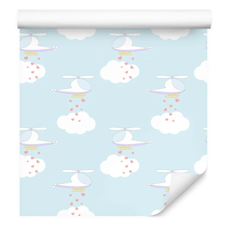 Tapeta Helikoptery Z Serduszkami