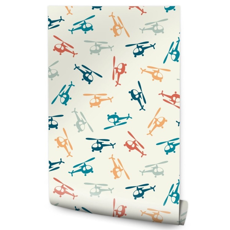 Tapeta Kolorowe Śmigłowce