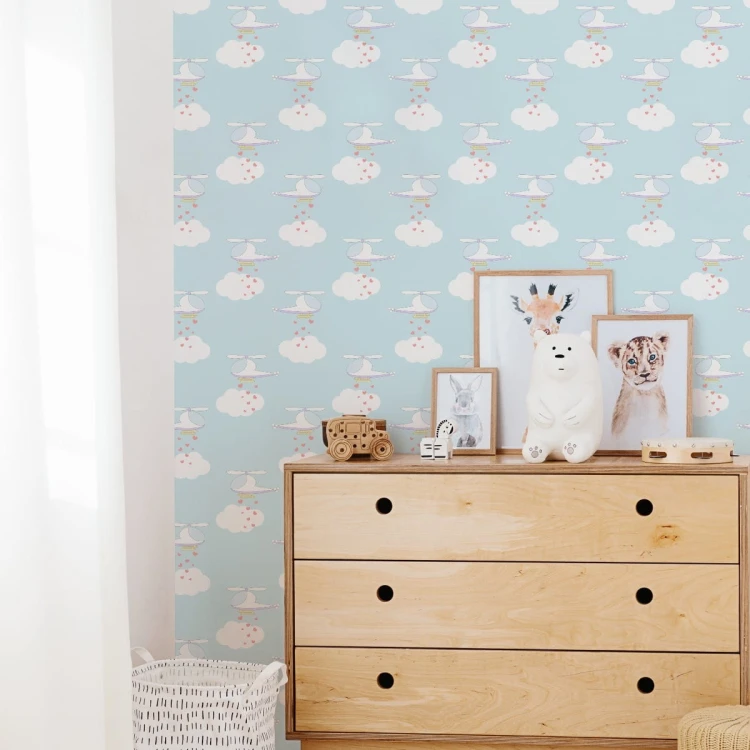 Tapeta Helikoptery Z Serduszkami