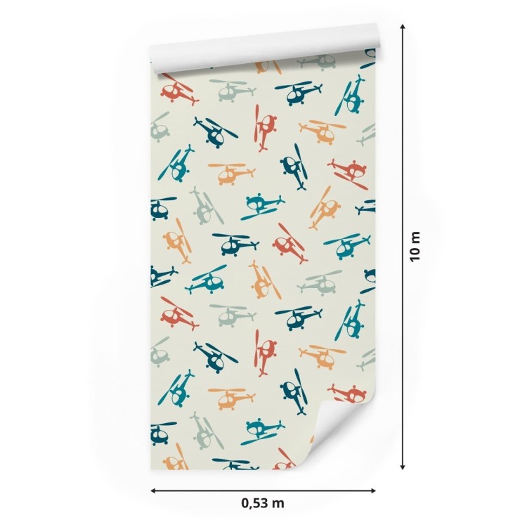 Tapeta Kolorowe Śmigłowce