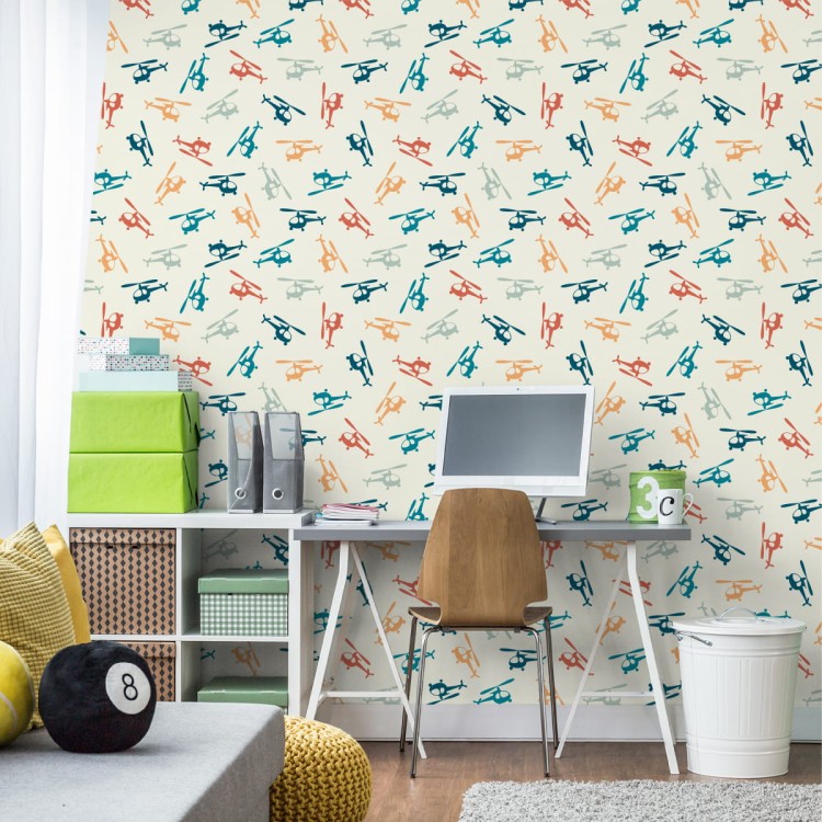 Tapeta Kolorowe Śmigłowce