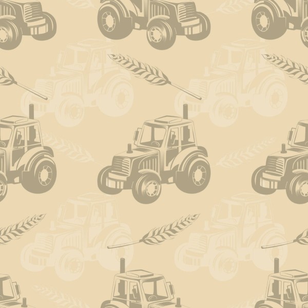 Tapeta Traktory Z Kłosami Zboża